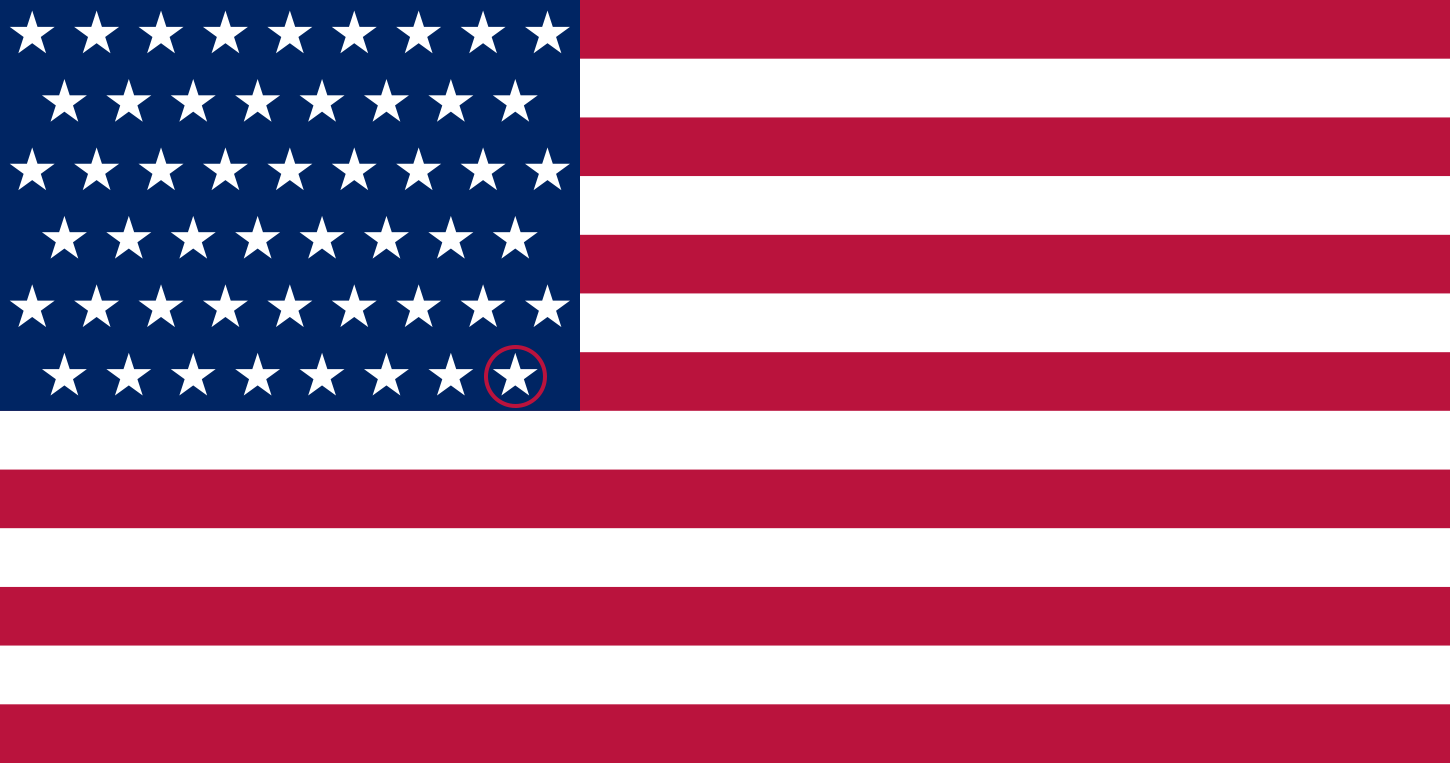 51 Stars American Flag
